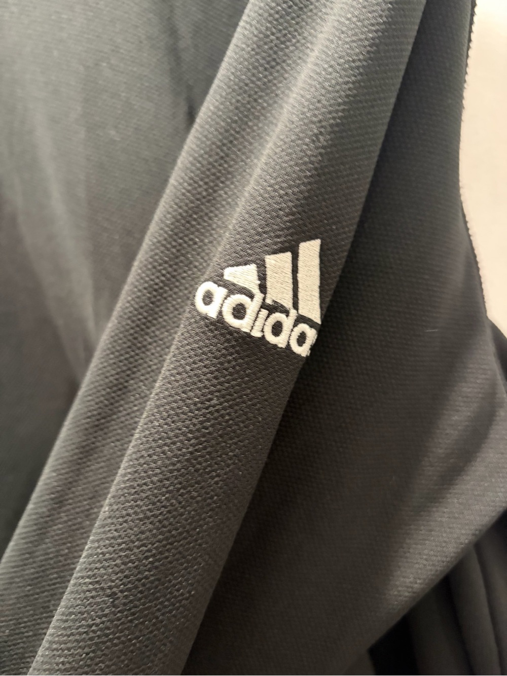 Men's Black Long Sleeve Athletic adidas pullover sweatshirt